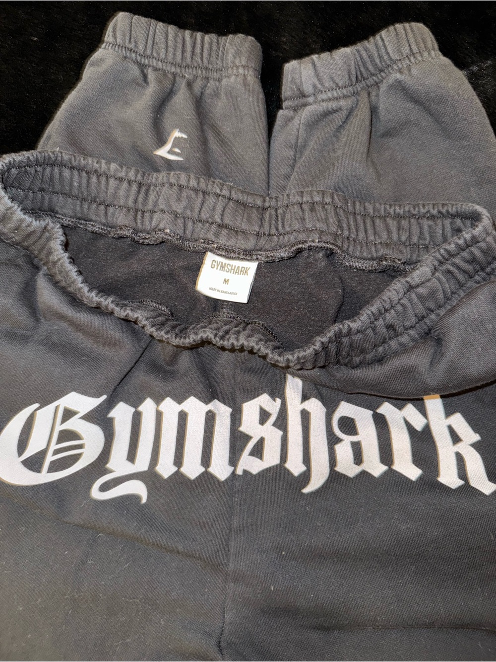 Gymshark Women’s Washed Black Logo Joggers - Picture 3 of 3